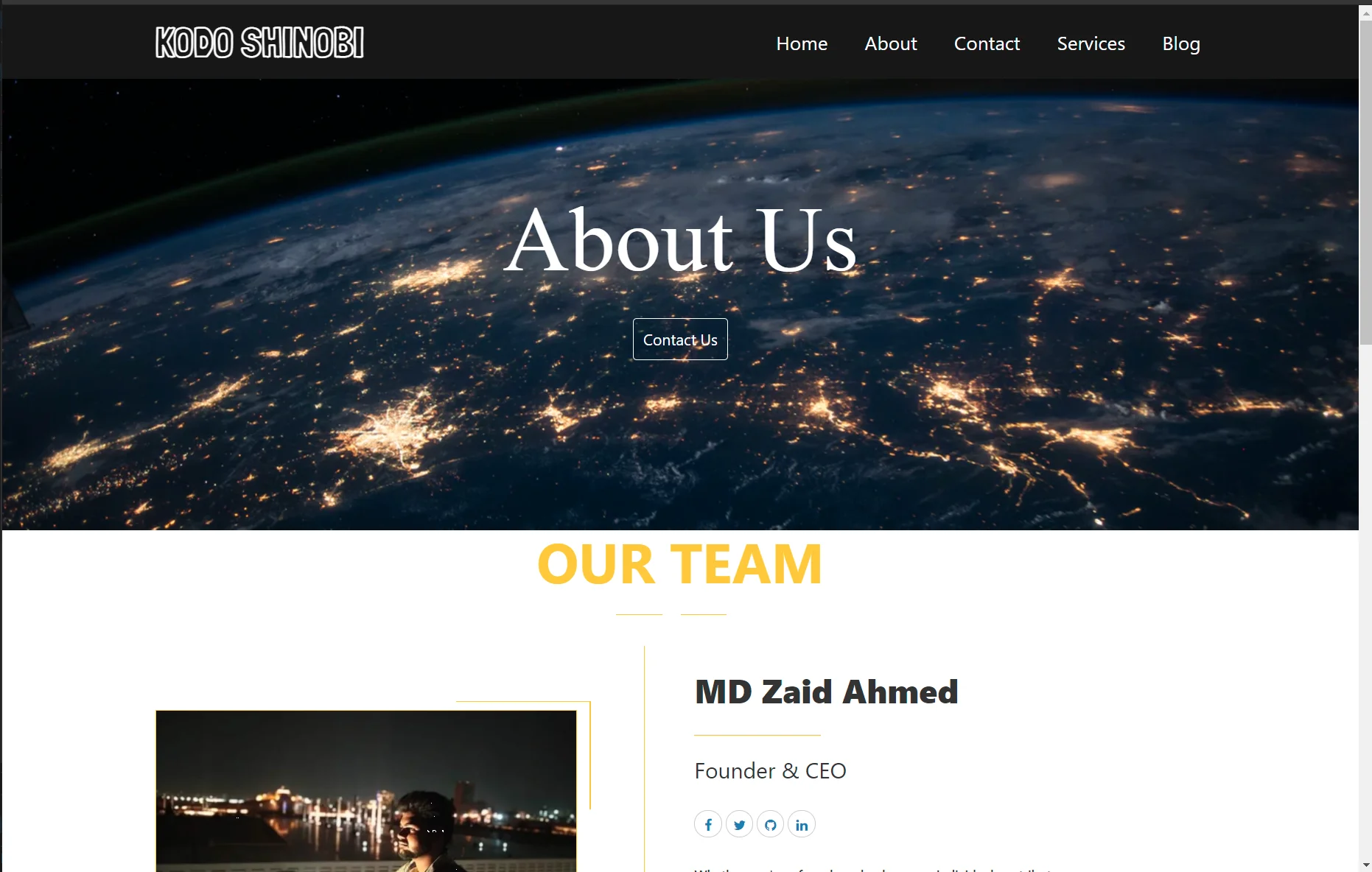 My company's official website
