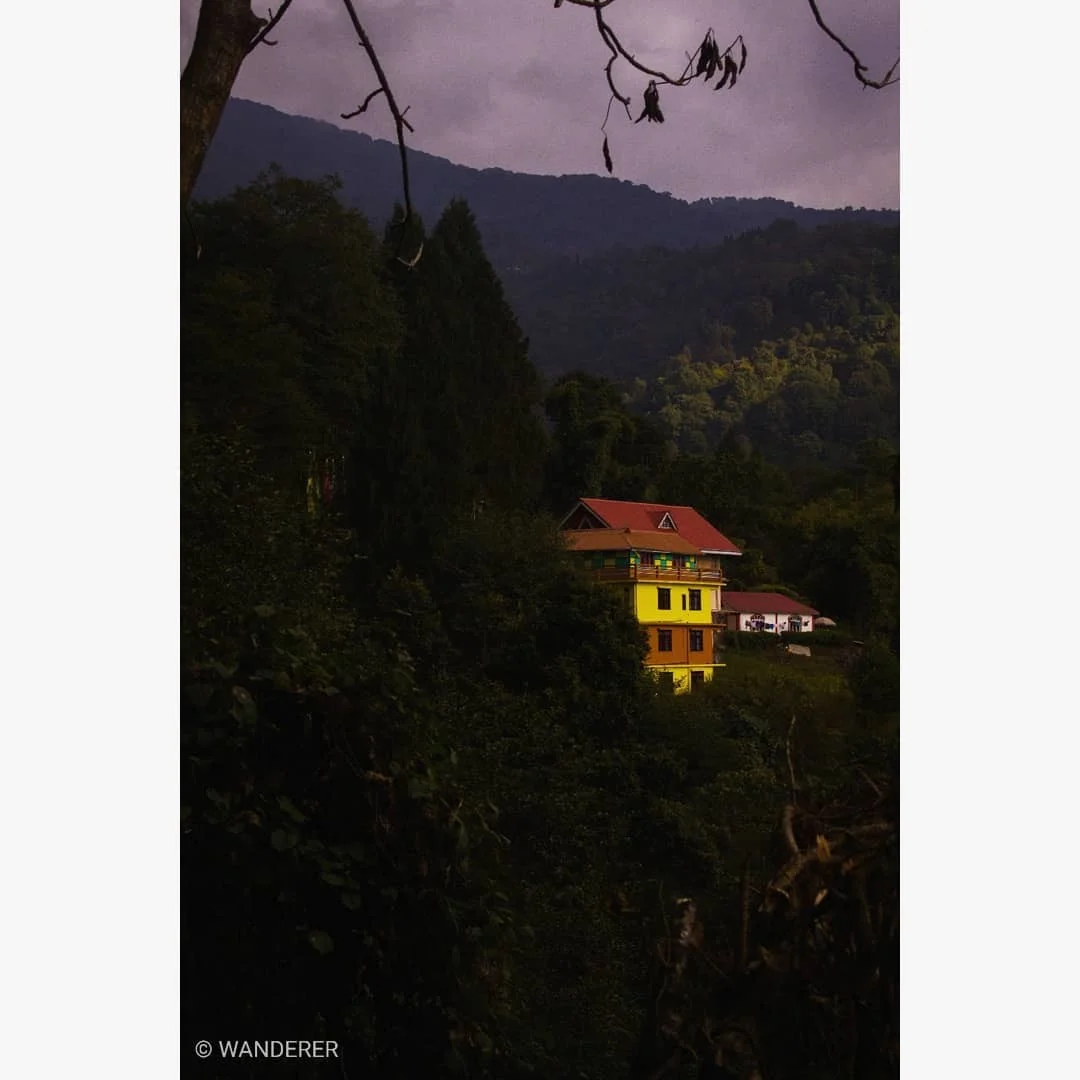 Somewhere in Sikkim but that house looked so lonely and alone all by itself.